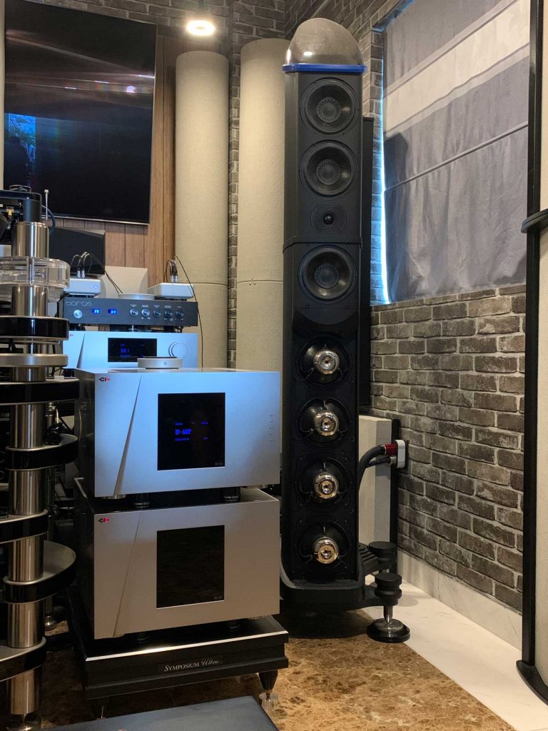 System 1: Eminence Loudspeaker with CH Precision M10 Monoblock Power Amplifiers + L10 Preamplifier